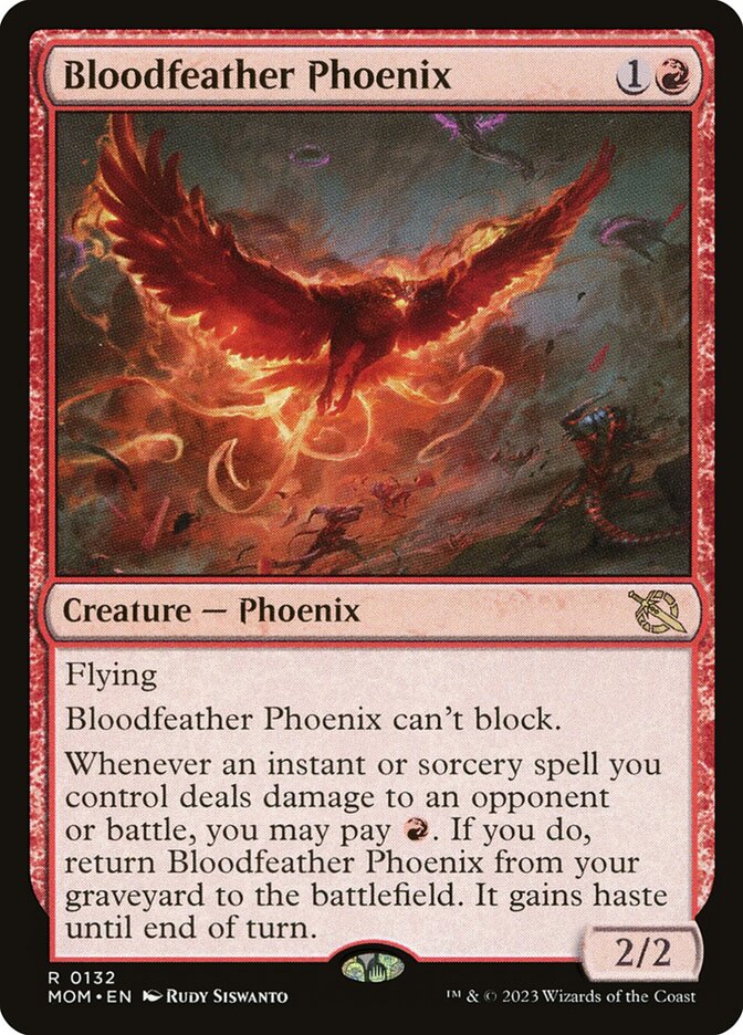 Bloodfeather Phoenix 132/291 (March of the Machine)  | Good Games Modbury