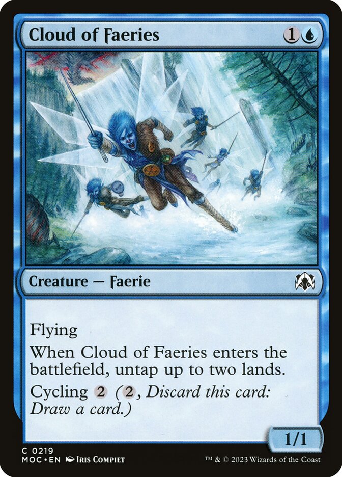 Cloud of Faeries 219/444 (Commander: March of the Machine)  | Good Games Modbury