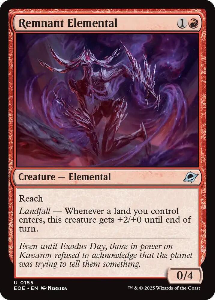 Remnant Elemental 155/276 (Edge of Eternities)  - Foil | Good Games Modbury