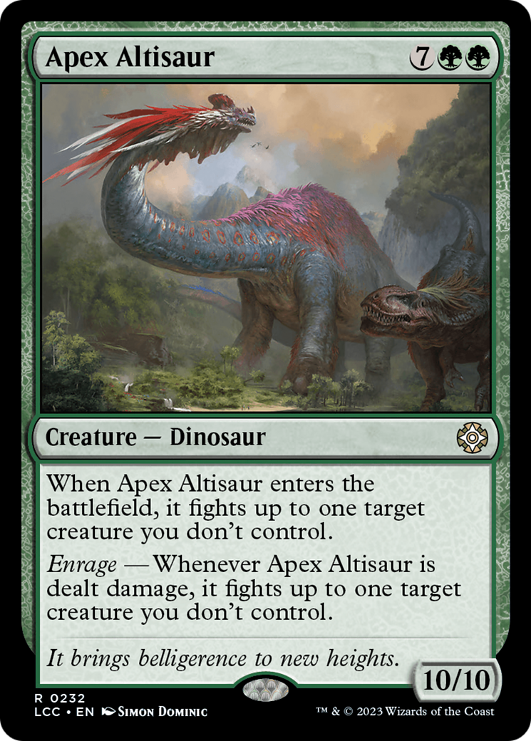 Apex Altisaur [The Lost Caverns of Ixalan Commander] | Good Games Modbury