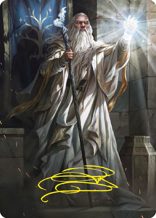 Gandalf the White Art Card (Gold-Stamped Signature) [The Lord of the Rings: Tales of Middle-earth Art Series] | Good Games Modbury