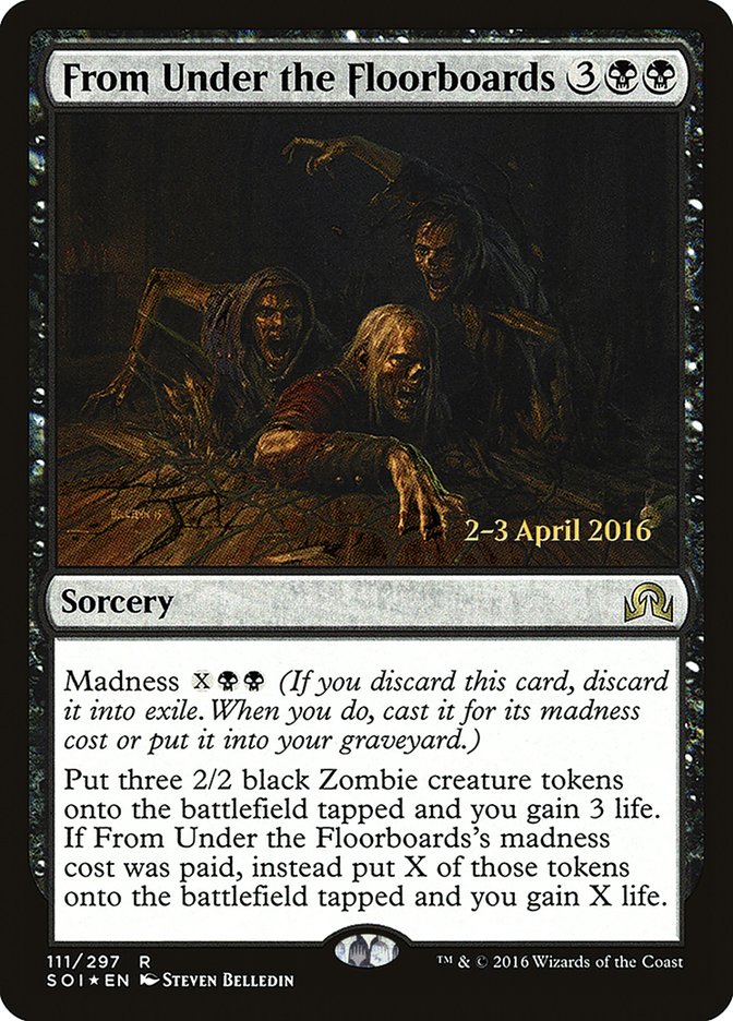 From Under the Floorboards [Shadows over Innistrad Prerelease Promos] | Good Games Modbury