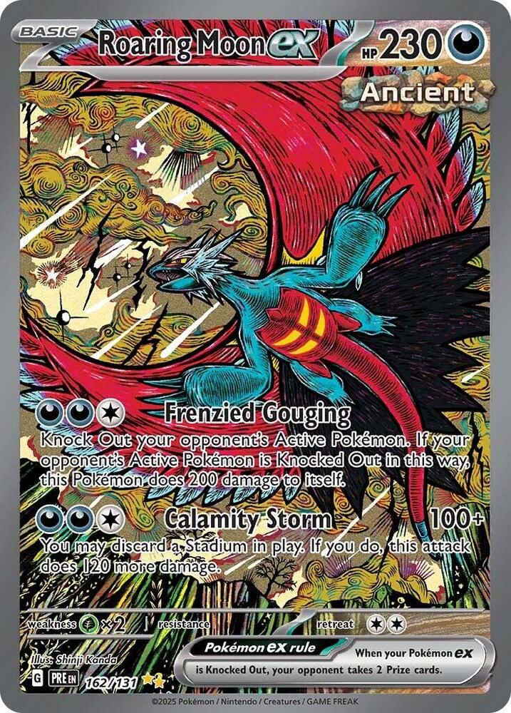 Roaring Moon ex (162/131) [Scarlet & Violet: Prismatic Evolutions] | Good Games Modbury