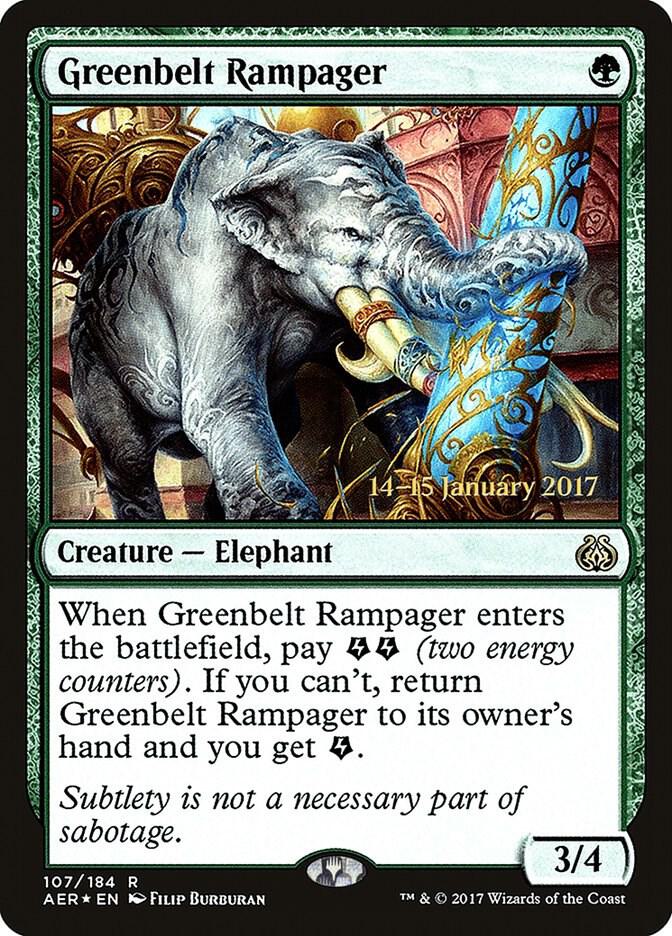 Greenbelt Rampager 107s/65 (Prerelease Cards)  - Foil | Good Games Modbury