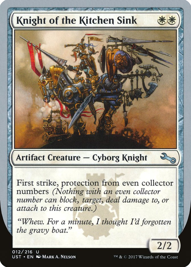 Knight of the Kitchen Sink 12/216 (Unstable)  - Foil | Good Games Modbury