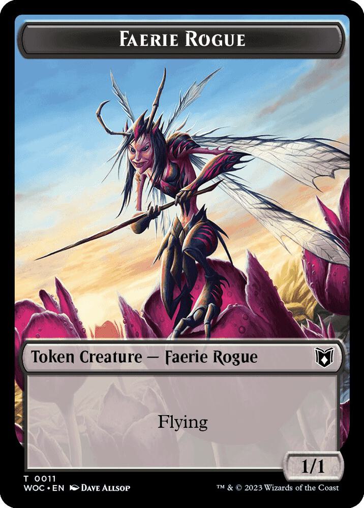 Faerie Rogue 0011 Pirate Double Sided Token 11 // 12 (Commander: Wilds of Eldraine)  | Good Games Modbury