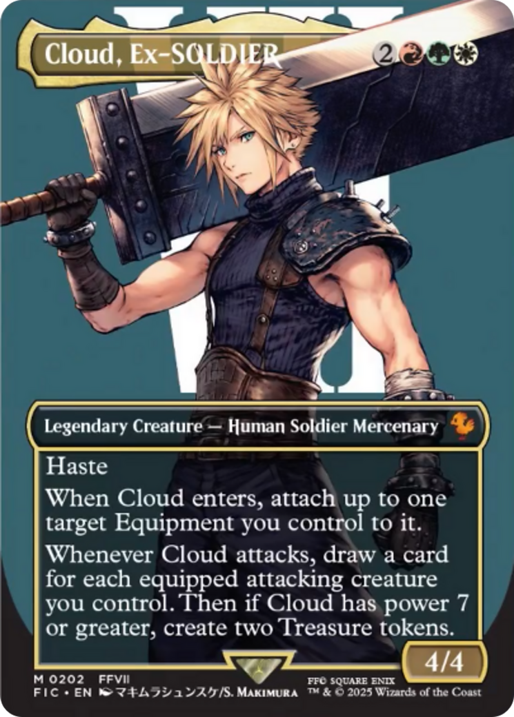 Cloud, Ex-SOLDIER (Borderless) [FINAL FANTASY Commander] | Good Games Modbury