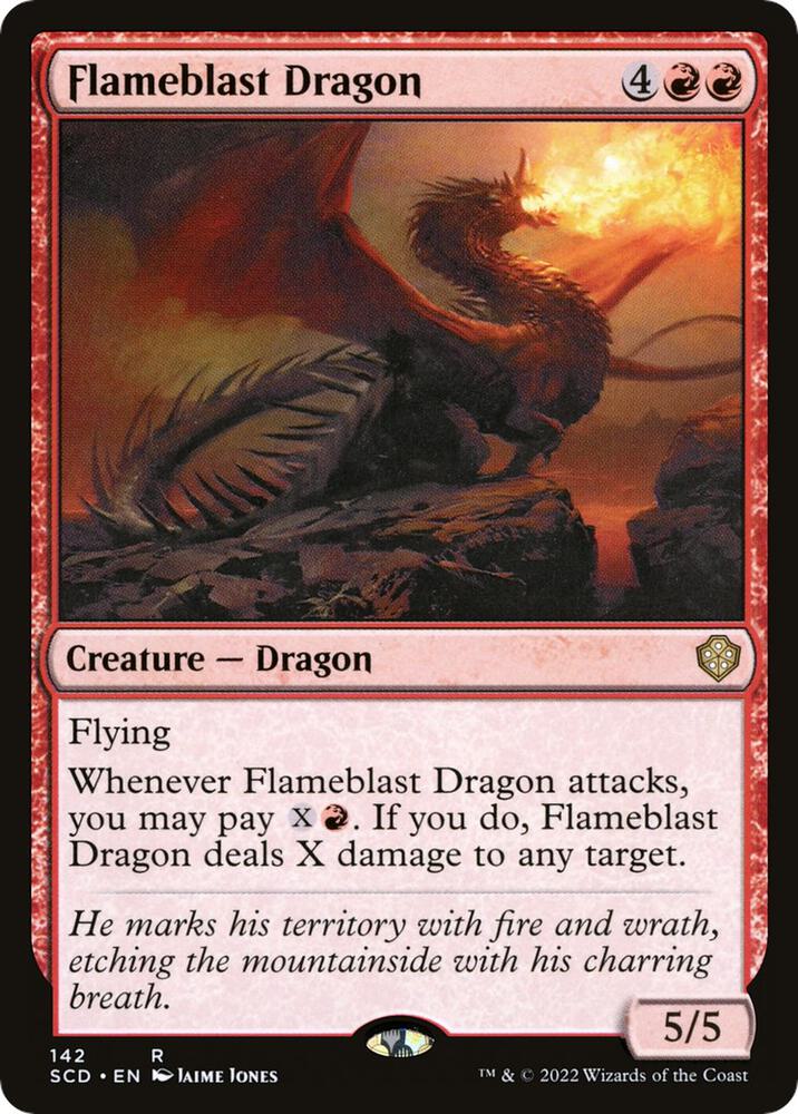 Flameblast Dragon 142/352 (Starter Commander Decks)  | Good Games Modbury