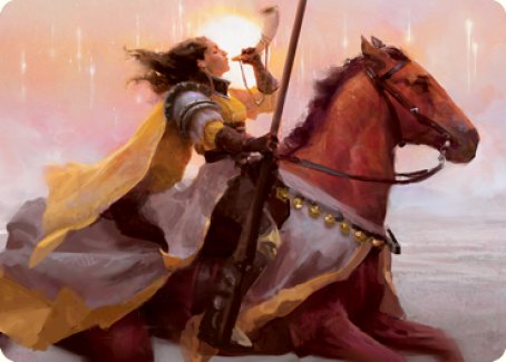 Sunrise Cavalier Art Card [Innistrad: Midnight Hunt Art Series] | Good Games Modbury