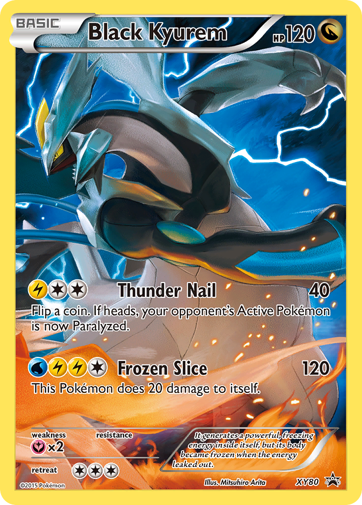 Black Kyurem (XY80) (Full Art Promo) [XY: Black Star Promos] | Good Games Modbury