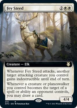 Fey Steed Extended Art 274/62 (Commander: Adventures in the Forgotten Realms)  | Good Games Modbury