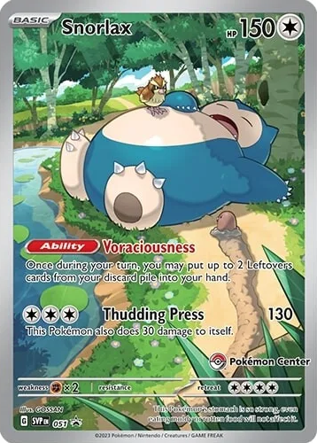 Snorlax (051) (Pokemon Center) [Scarlet & Violet: Black Star Promos] | Good Games Modbury