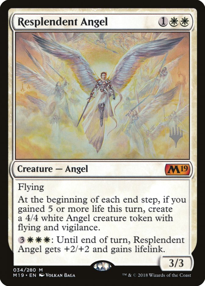 Resplendent Angel (Promo Pack) [Core Set 2019 Promos] | Good Games Modbury