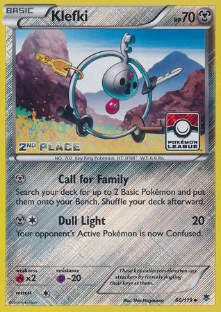 Klefki (66/119) (League Promo 2nd Place) [XY: Phantom Forces] | Good Games Modbury