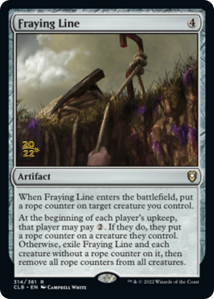 Fraying Line 314s/108 (Prerelease Cards)  - Foil | Good Games Modbury