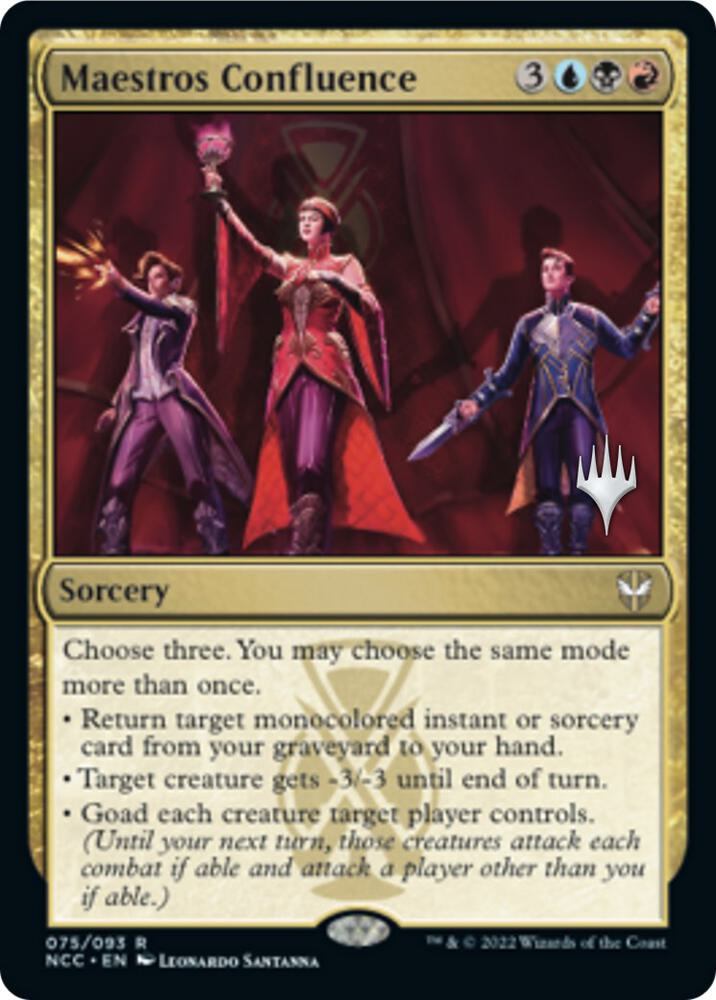 Maestros Confluence 75p/76 (Promo Pack: Streets of New Capenna)  - Foil | Good Games Modbury