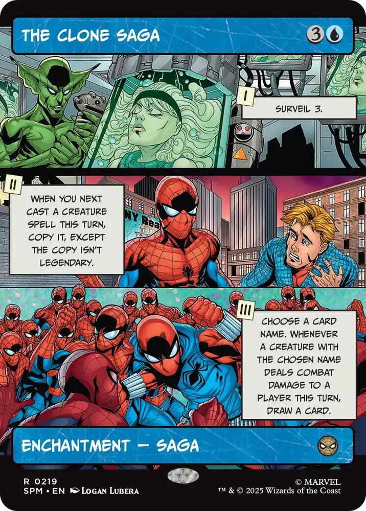 The Clone Saga  219/198 (Marvel's Spider-Man)  - Showcase Foil | Good Games Modbury