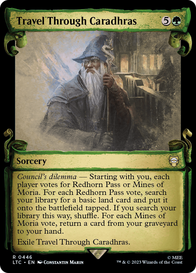 Travel Through Caradhras [The Lord of the Rings: Tales of Middle-Earth Commander Showcase Scrolls] | Good Games Modbury