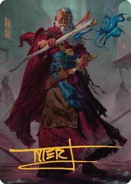 Elminster Art Card 64 81 Gold Stamped Signature 64 (Art Series: Commander Legends: Battle for Baldur's Gate)  | Good Games Modbury