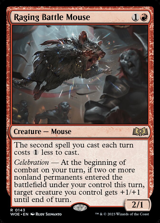 Raging Battle Mouse 143/276 (Wilds of Eldraine)  | Good Games Modbury
