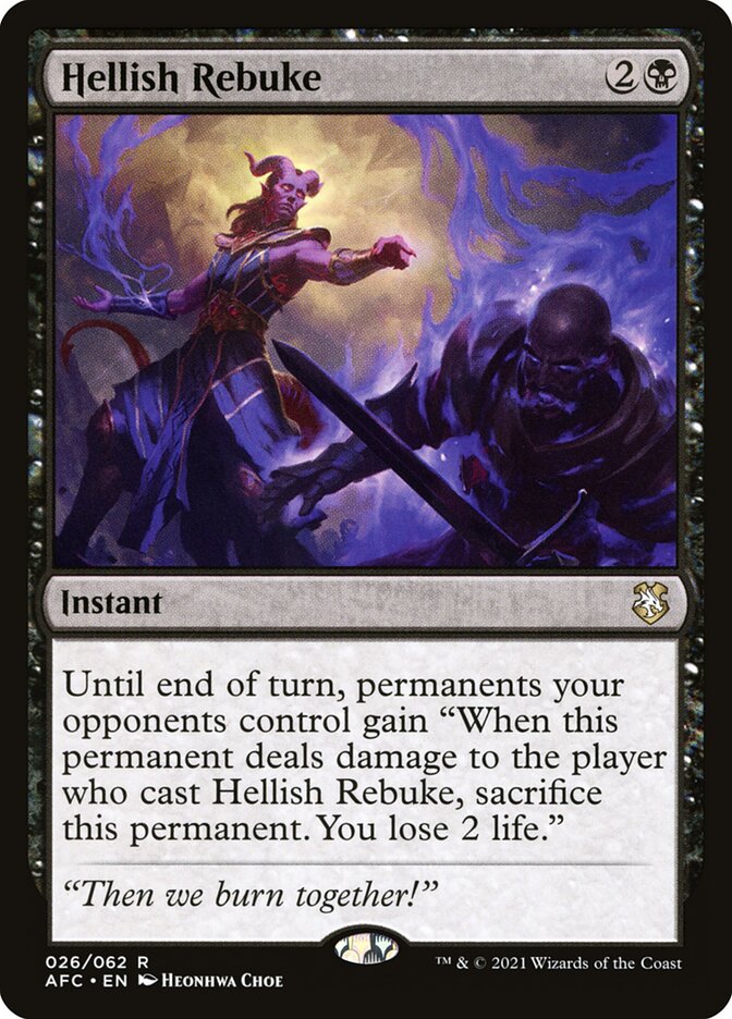 Hellish Rebuke 26 (Commander: Adventures in the Forgotten Realms)  | Good Games Modbury