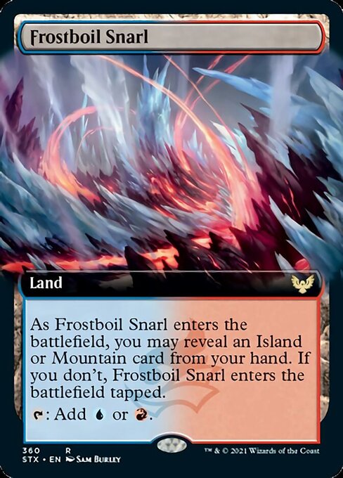 Frostboil Snarl (Extended Art) [Strixhaven: School of Mages] | Good Games Modbury