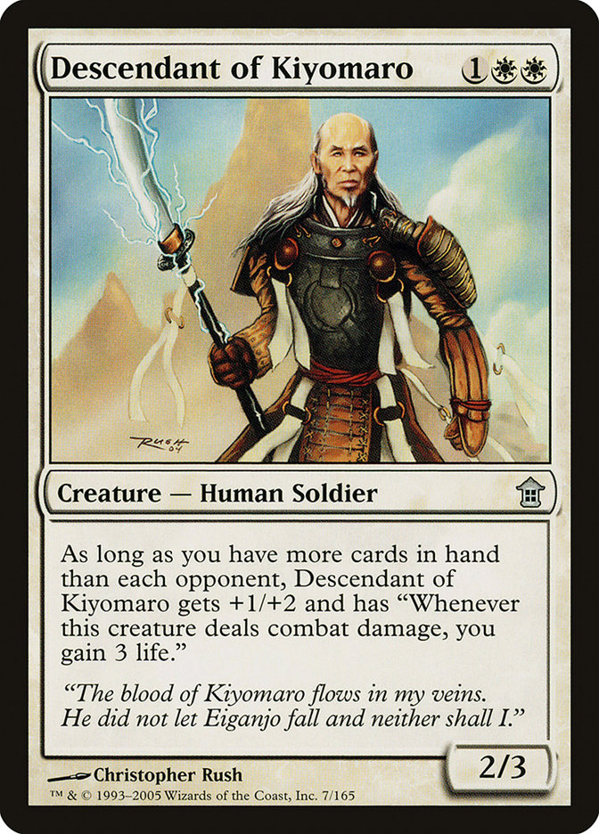 Descendant of Kiyomaro 7/165 (Saviors of Kamigawa)  | Good Games Modbury