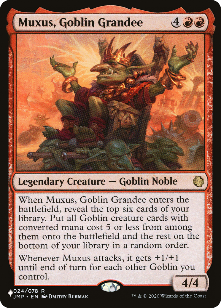 Muxus, Goblin Grandee [The List Reprints] | Good Games Modbury