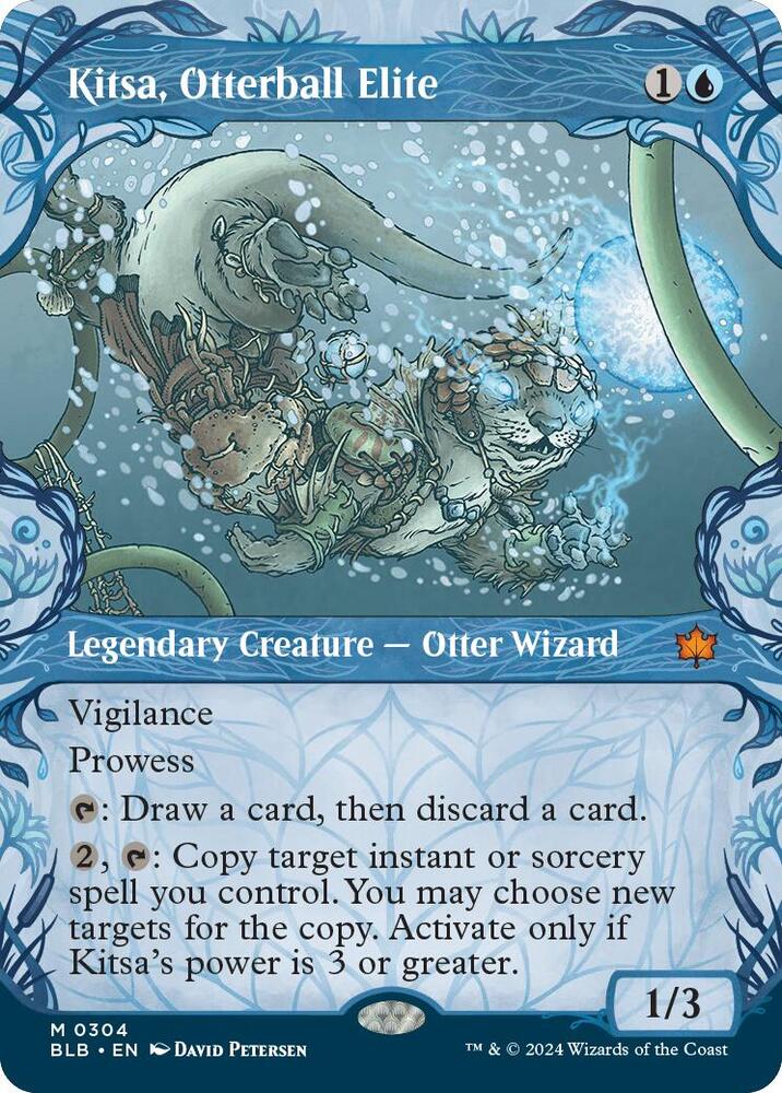 Kitsa, Otterball Elite 304 (Bloomburrow)  - Showcase Foil | Good Games Modbury