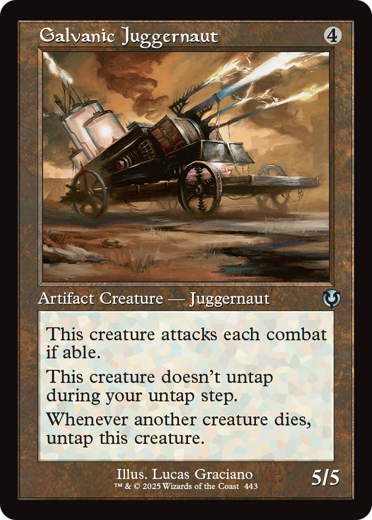 Galvanic Juggernaut (Retro Frame) [Innistrad Remastered] | Good Games Modbury