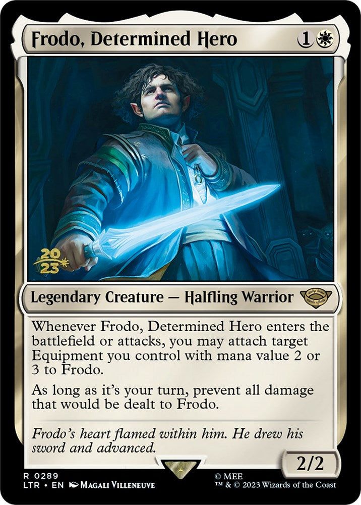 Frodo, Determined Hero [The Lord of the Rings: Tales of Middle-Earth Prerelease Promos] | Good Games Modbury