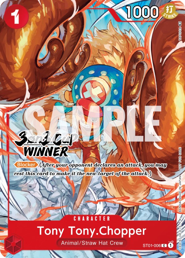 Tony Tony.Chopper (3-on-3 Cup) [Winner] [One Piece Promotion Cards] | Good Games Modbury