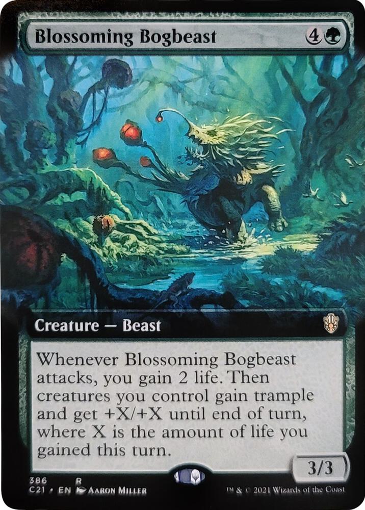 Blossoming Bogbeast Extended Art 386/81 (Commander 2021)  | Good Games Modbury