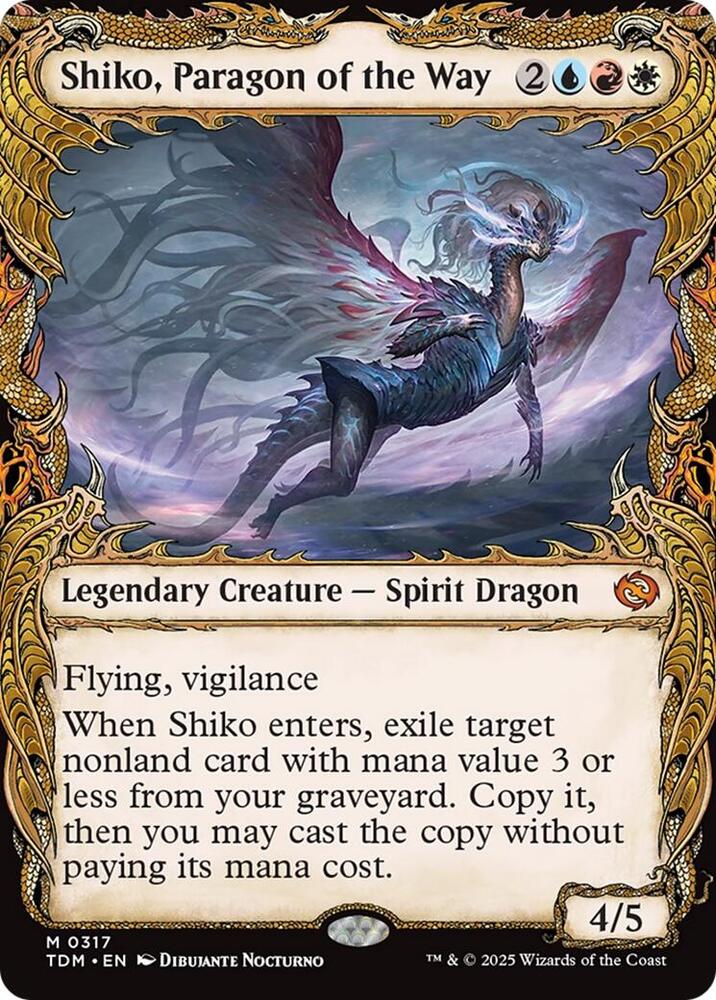 Shiko, Paragon of the Way 317/291 (Tarkir: Dragonstorm)  - Showcase | Good Games Modbury