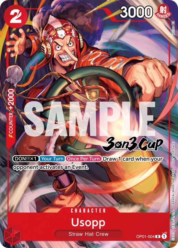 Usopp (3-on-3 Cup) [Participant] [One Piece Promotion Cards] | Good Games Modbury