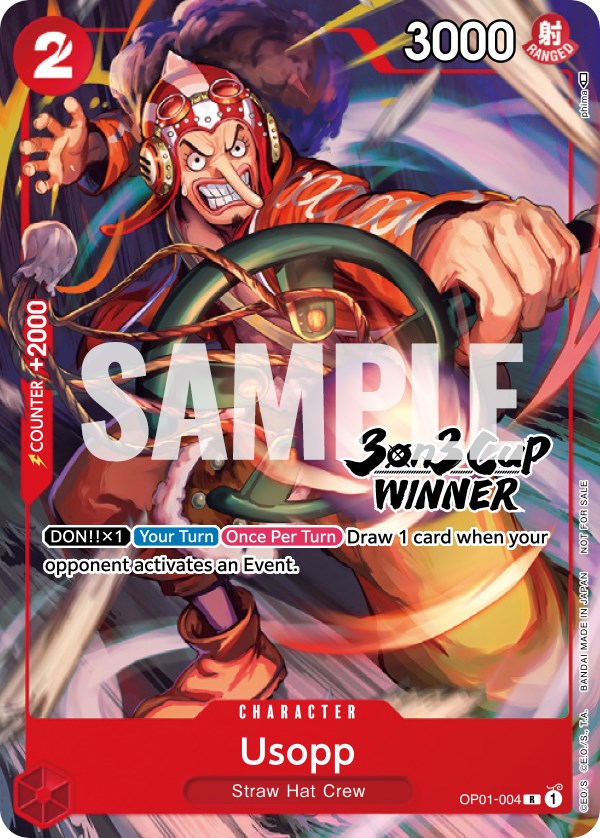 Usopp (3-on-3 Cup) [Winner] [One Piece Promotion Cards] | Good Games Modbury