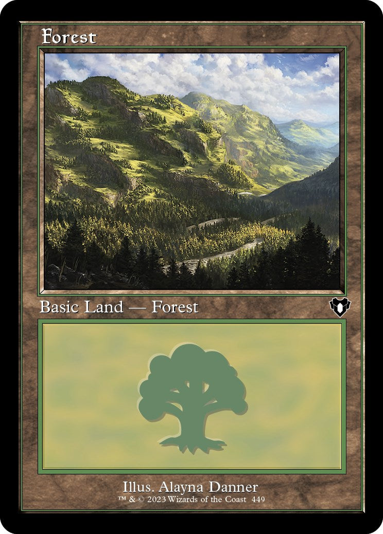 Forest (449) (Retro) [Commander Masters] | Good Games Modbury