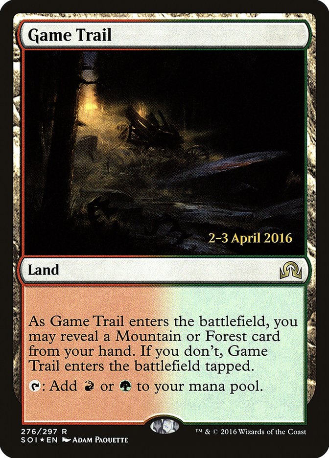 Game Trail [Shadows over Innistrad Prerelease Promos] | Good Games Modbury