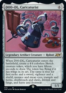 D00 DL Caricaturist Galaxy Foil 473/244 (Unfinity)  - Foil | Good Games Modbury