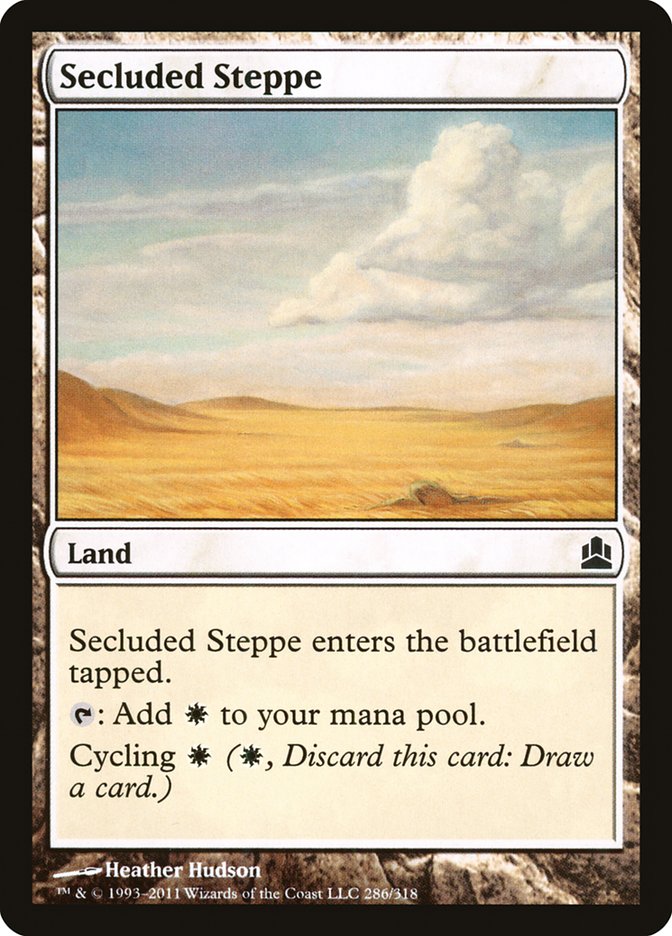 Secluded Steppe [Commander 2011] | Good Games Modbury
