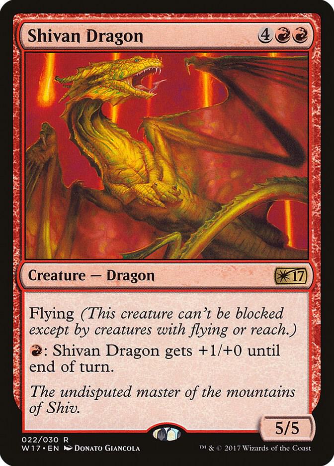 Shivan Dragon 22/30 (Welcome Deck 2017)  | Good Games Modbury