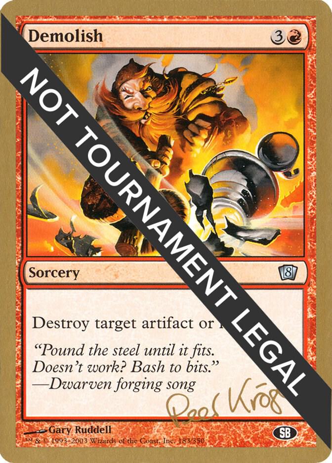 Demolish 2003 Peer Kroger 8ED SB pk183sb/142 (World Championship Decks)  | Good Games Modbury