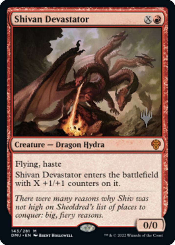 Shivan Devastator 143p/161 (Promo Pack: Dominaria United)  - Foil | Good Games Modbury