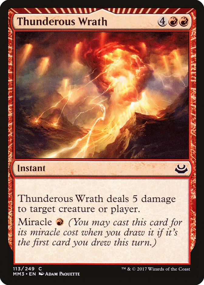 Thunderous Wrath 113/249 (Modern Masters 2017)  - Foil | Good Games Modbury