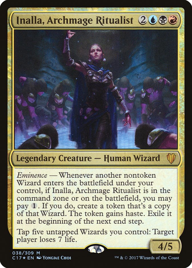 Inalla, Archmage Ritualist 38/309 (Commander 2017)  - Foil | Good Games Modbury