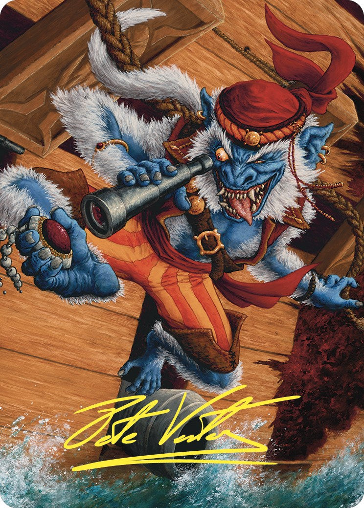 Treasure Nabber Art Card (Gold-Stamped Signature) [Commander Masters Art Series] | Good Games Modbury