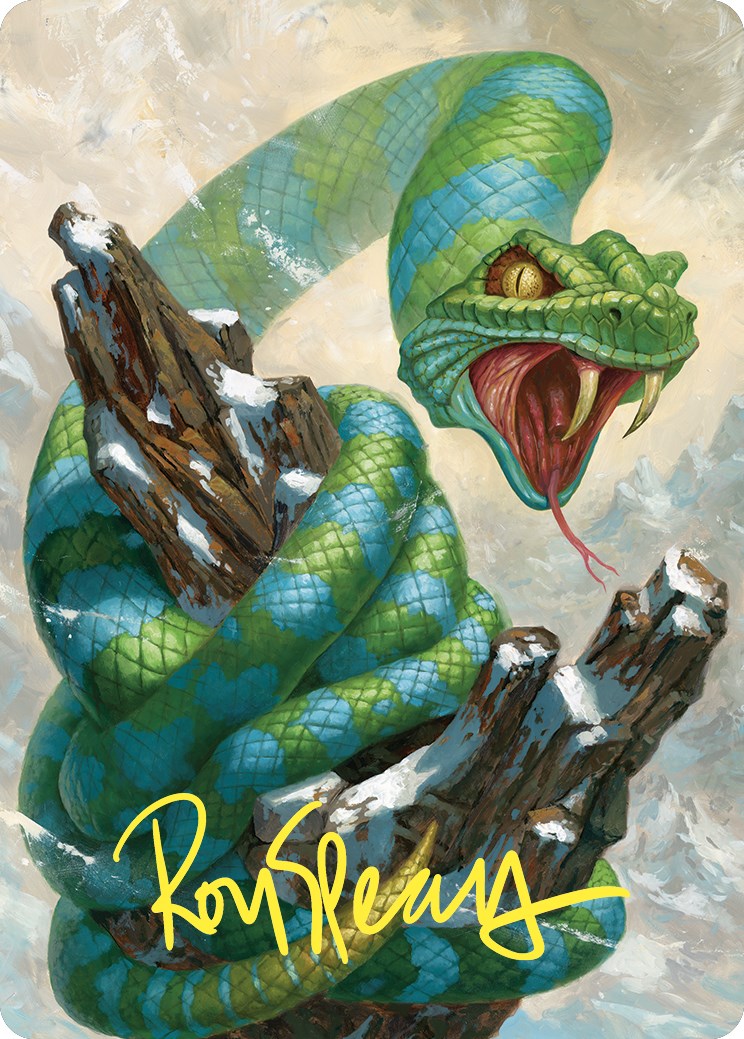 Ohran Frostfang Art Card (Gold-Stamped Signature) [Commander Masters Art Series] | Good Games Modbury