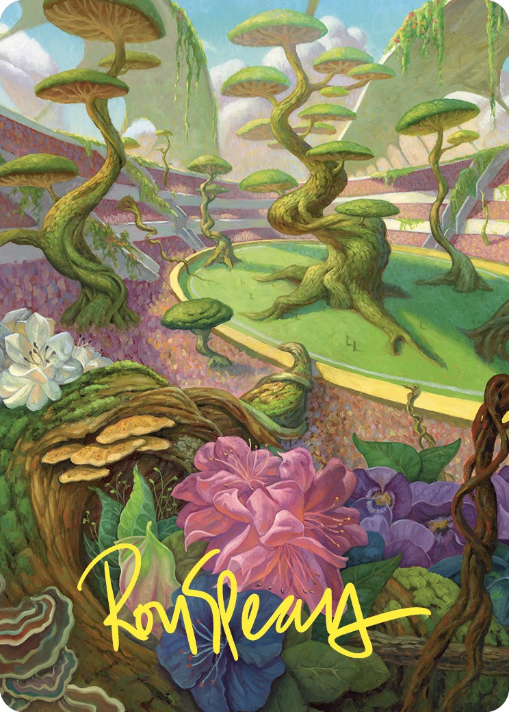 Undergrowth Stadium Art Card (Gold-Stamped Signature) [Commander Masters Art Series] | Good Games Modbury