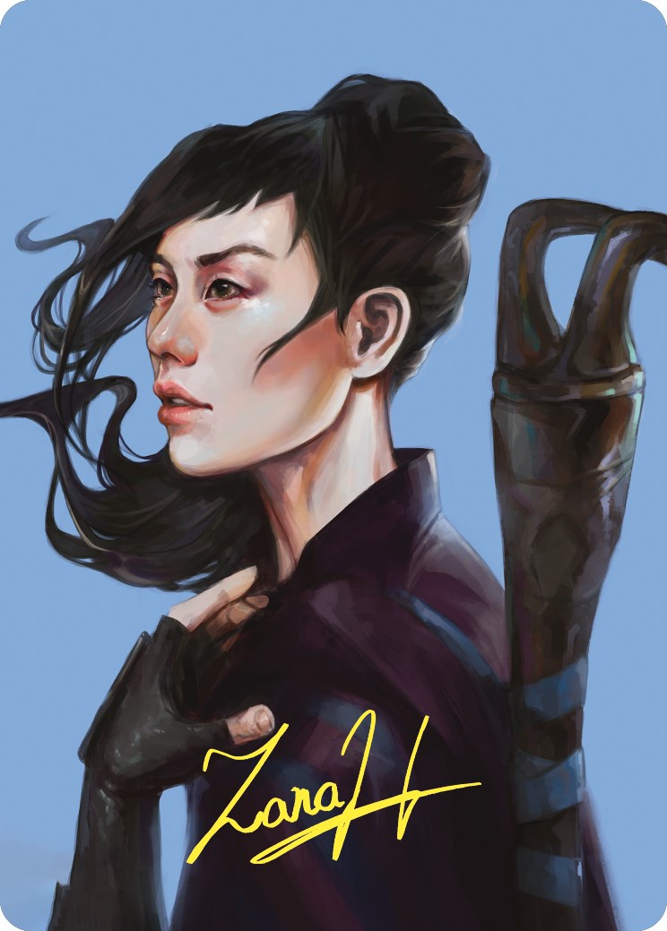 Yuriko, the Tiger's Shadow Art Card (Gold-Stamped Signature) [Commander Masters Art Series] | Good Games Modbury