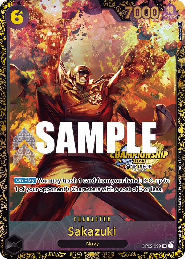 Sakazuki (Championship 2023) [One Piece Promotion Cards] | Good Games Modbury